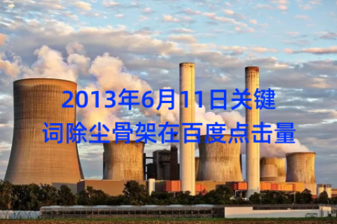 2013年6月11日关键词除尘骨架在百度点击量