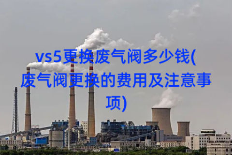 vs5更换废气阀多少钱(废气阀更换的费用及注意事项)