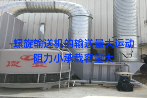 螺旋输送机的输送量大运动阻力小承载容量大