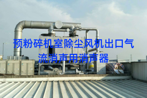 预粉碎机室除尘风机出口气流消声用消声器