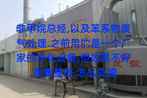 非甲烷总烃,以及苯系物废气处理.之前用的是一个厂家的净化设备,但效果不好,需要整改,怎么处理