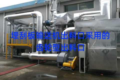 埋刮板输送机出料口采用的齿轮型出料口