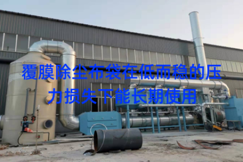 覆膜除尘布袋在低而稳的压力损失下能长期使用