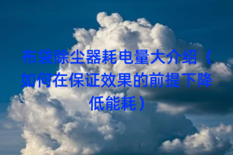 布袋除尘器耗电量大介绍（如何在保证效果的前提下降低能耗）